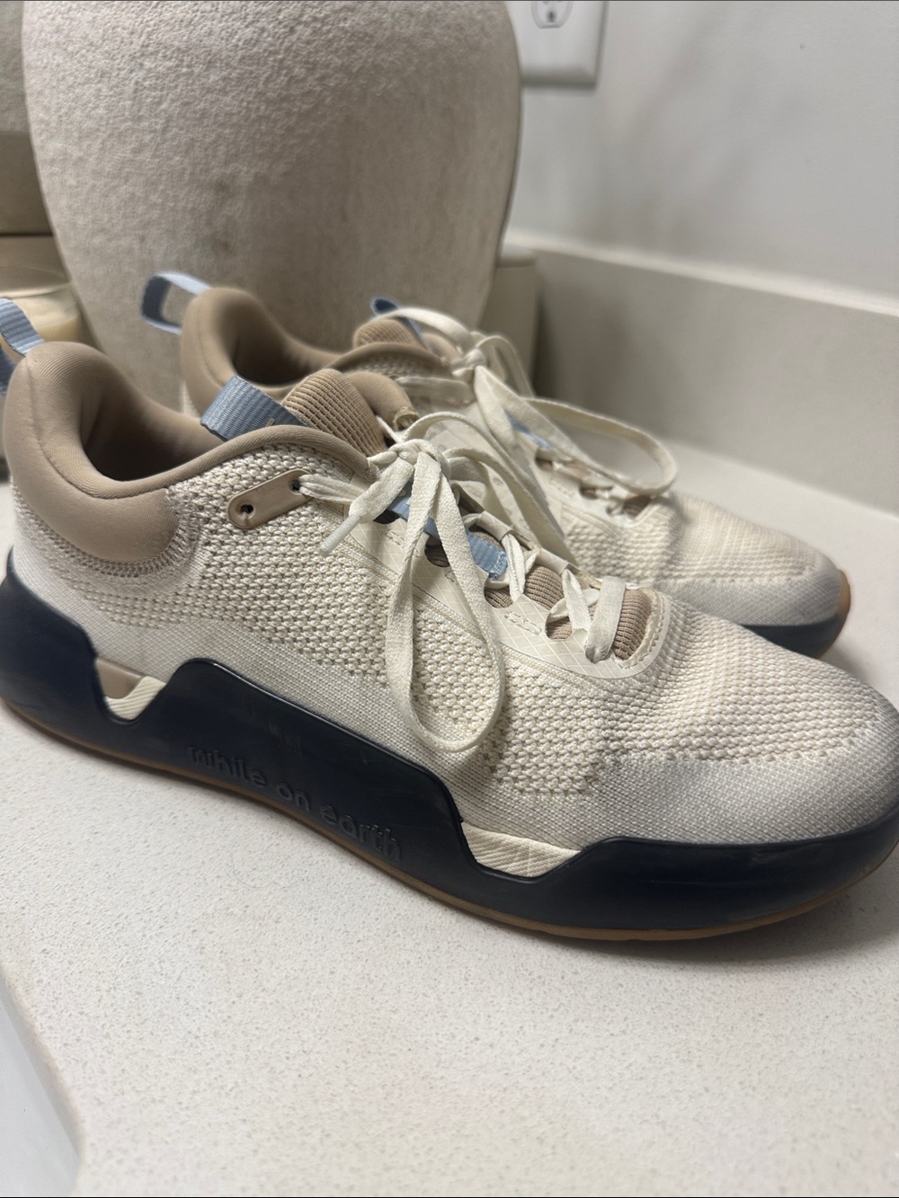 Unisex CrossFit While on Earth Navy and Cream Trainers